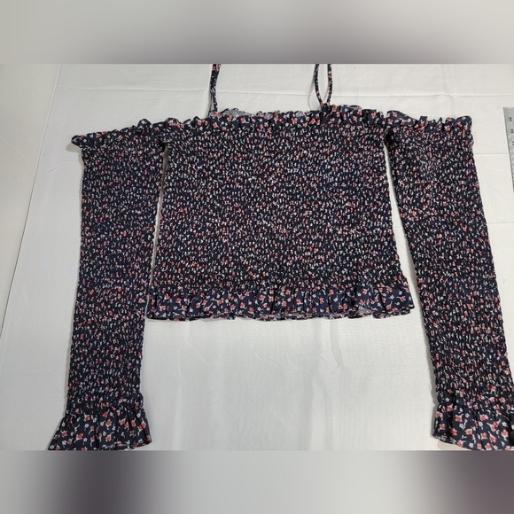 Polo Ralph Lauren Kezia Ditzy Floral Smocked Off The Shoulder Top Size XL - Picture 6 of 15